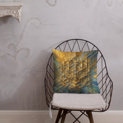 Abstract Art Pillow: Legacy's Lattice