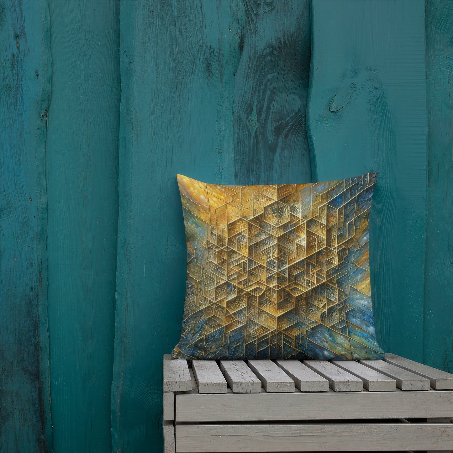 Abstract Art Pillow: Legacy's Lattice