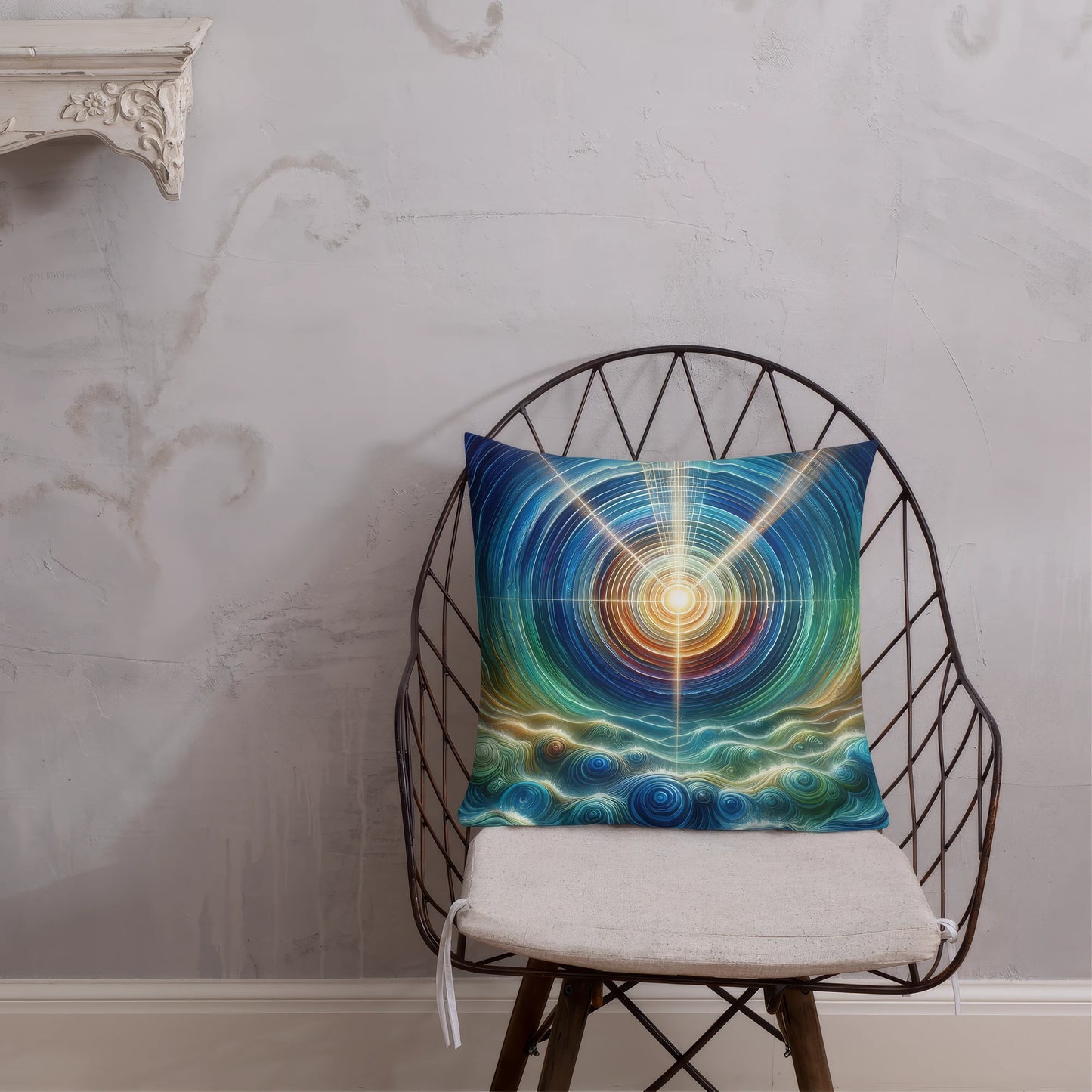 Abstract Art Pillow: Legacy's Resonance