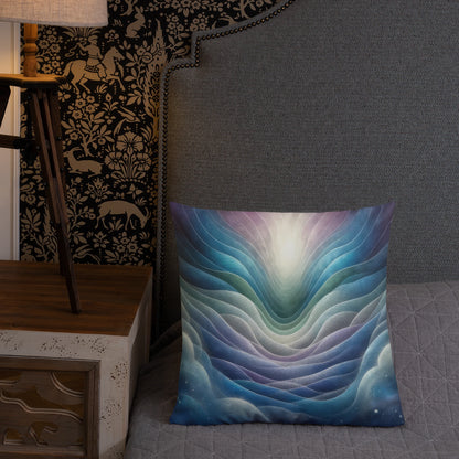 Abstract Art Pillow: Resonant Reverie