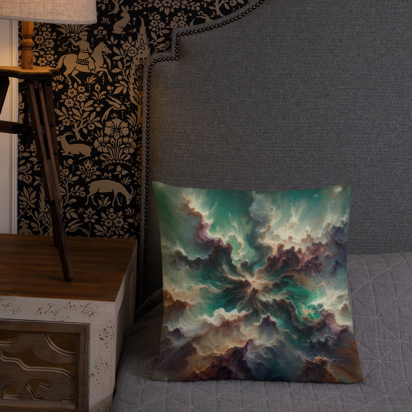 Abstract Art Pillow: Grounded Galaxy