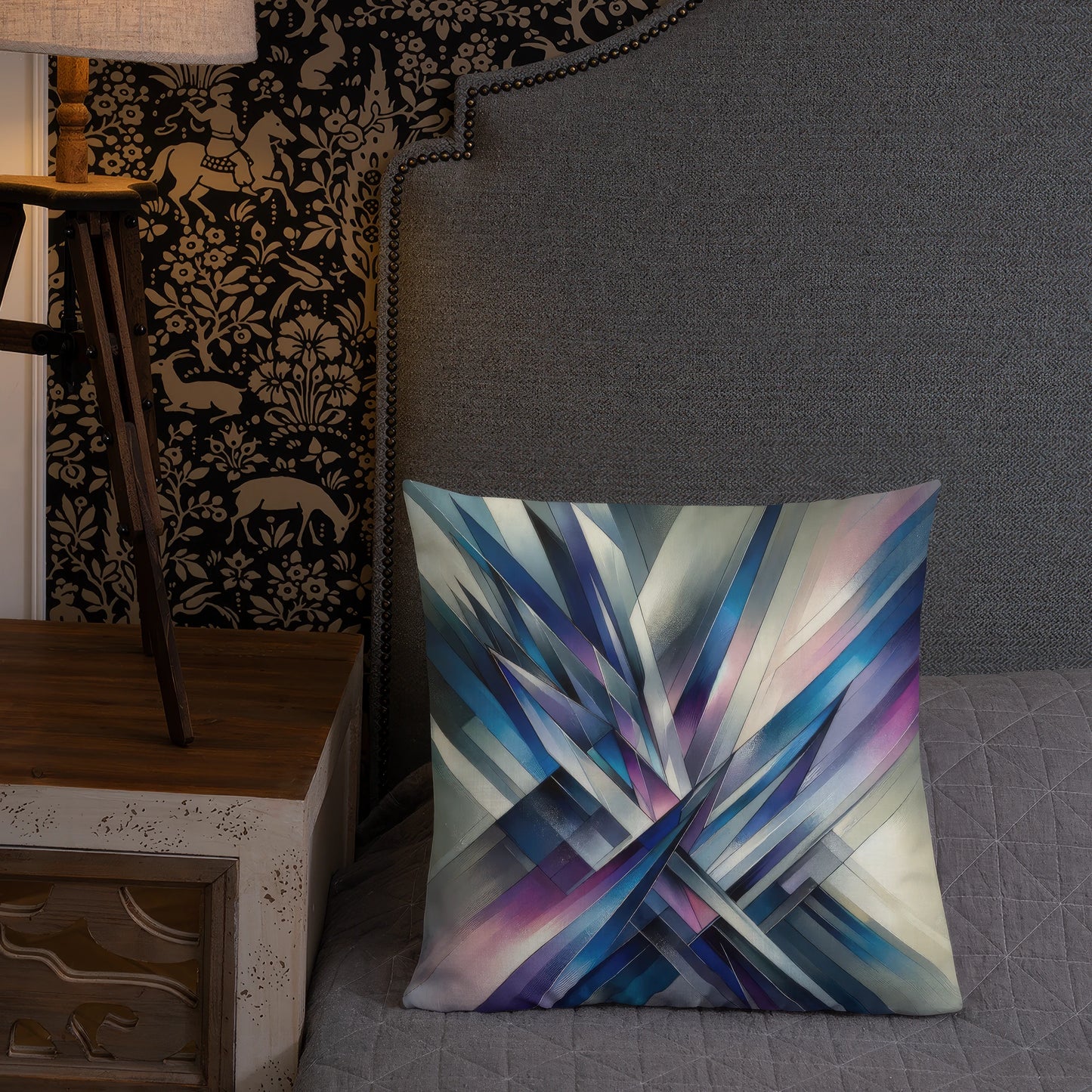 Abstract Art Pillow: Focused Flux