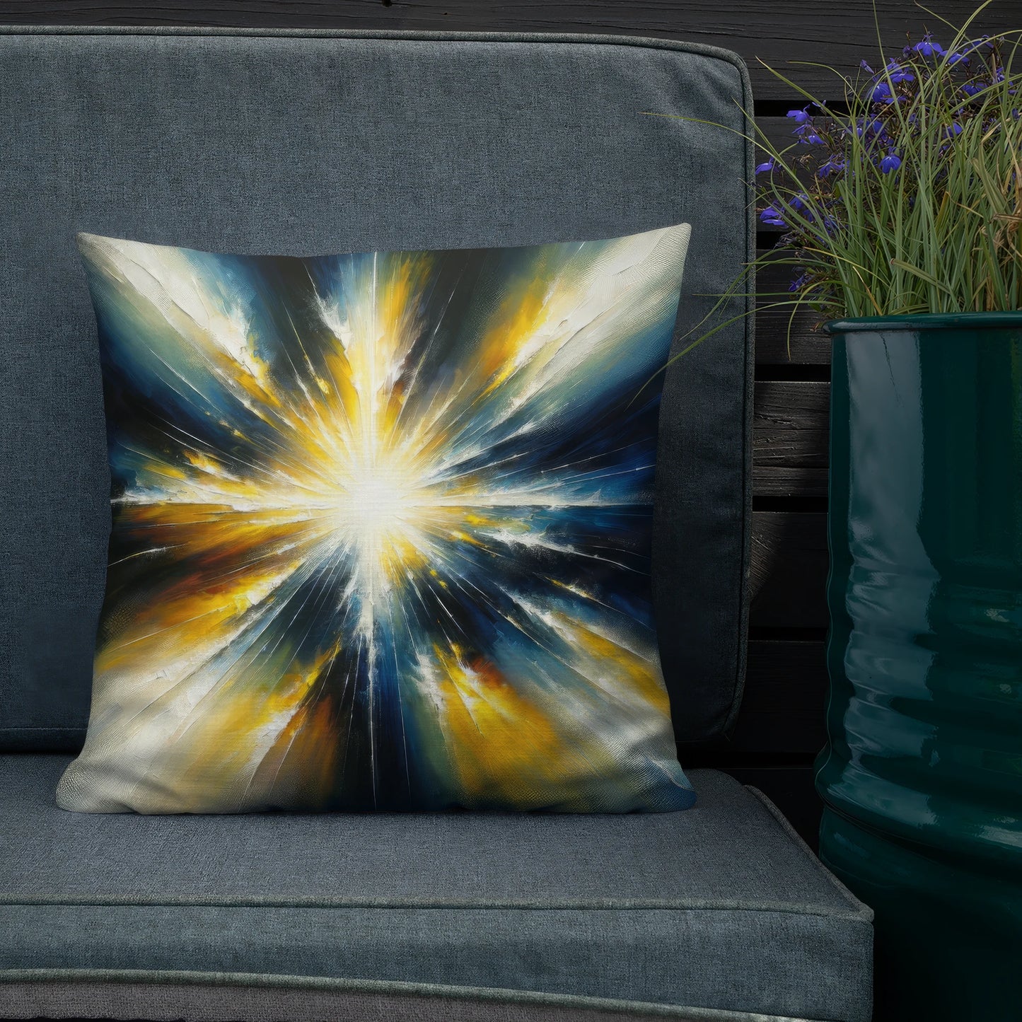 Abstract Art Pillow: Enlightening Emanations