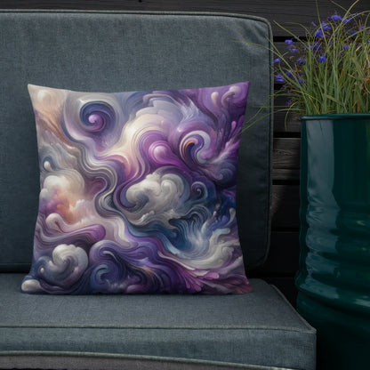 Abstract Art Pillow: Cerebral Symphony