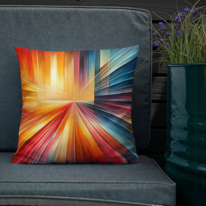 Abstract Art Pillow: Progressive Pulse