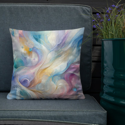 Abstract Art Pillow: Resonance of Realms