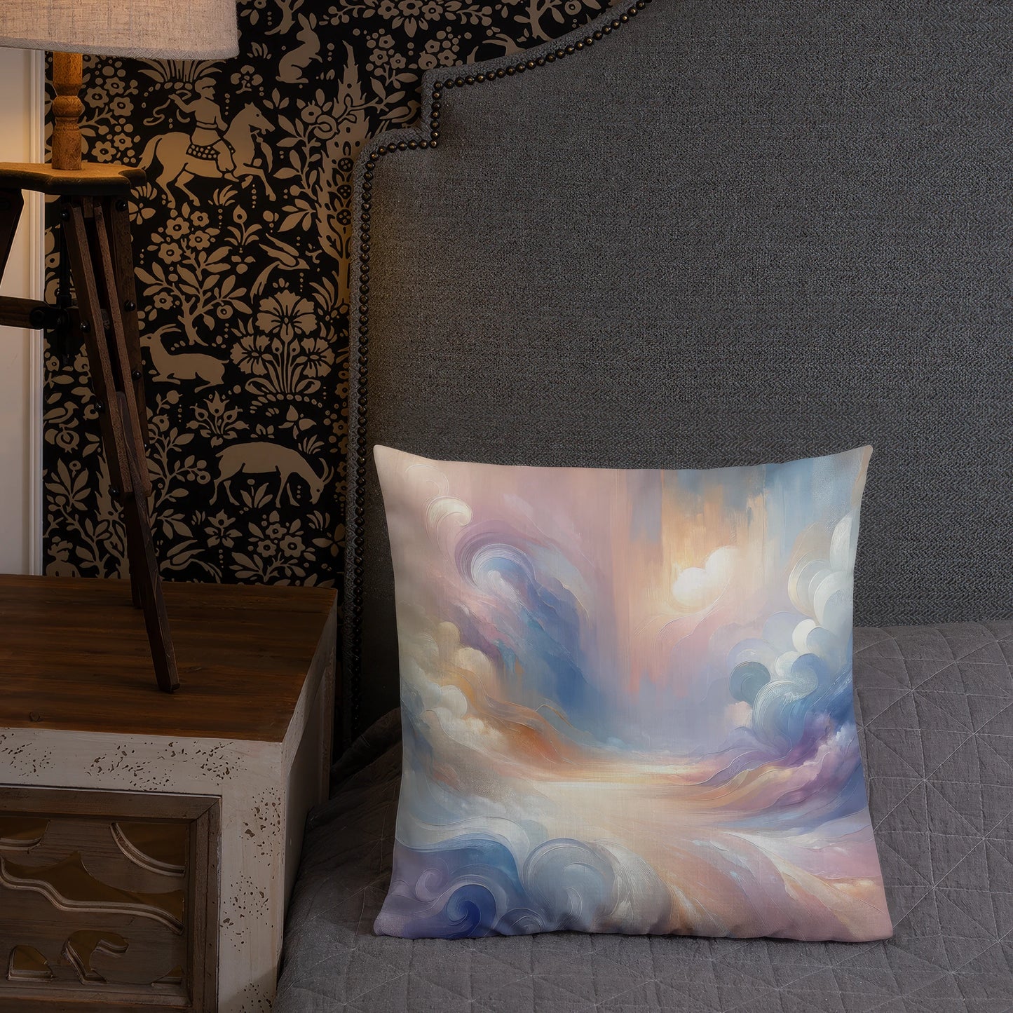 Abstract Art Pillow: Mindful Serenity