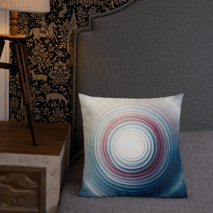 Abstract Art Pillow: Echoes of Emergence