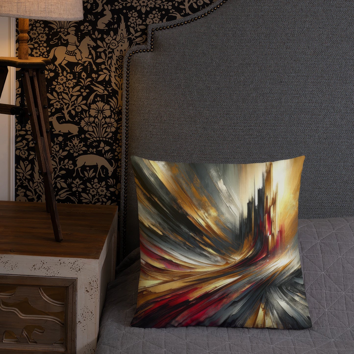 Abstract Art Pillow: Empowerment Essence