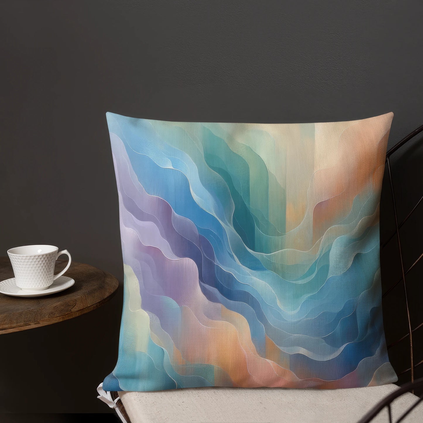 Abstract Art Pillow: Unveiling Veils