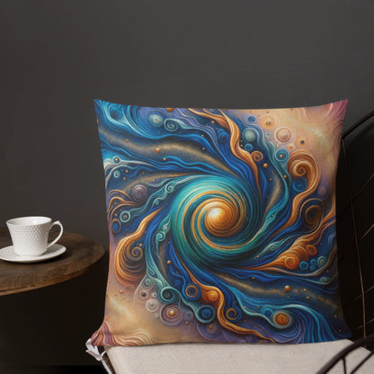 Abstract Art Pillow: Confluence of Consciousness