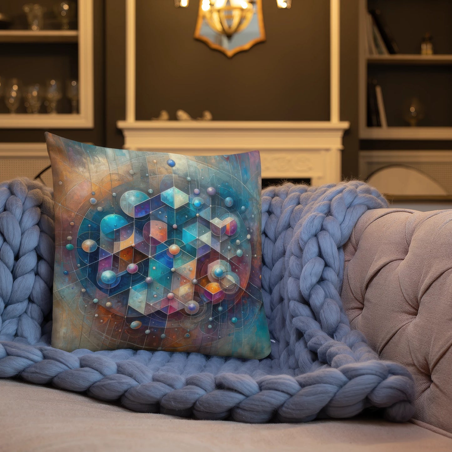 Abstract Art Pillow: Integrated Insights