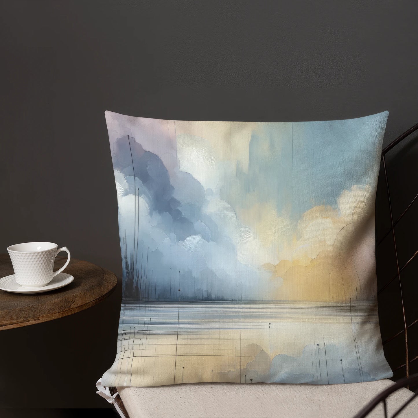 Abstract Art Pillow: Attentive Aether