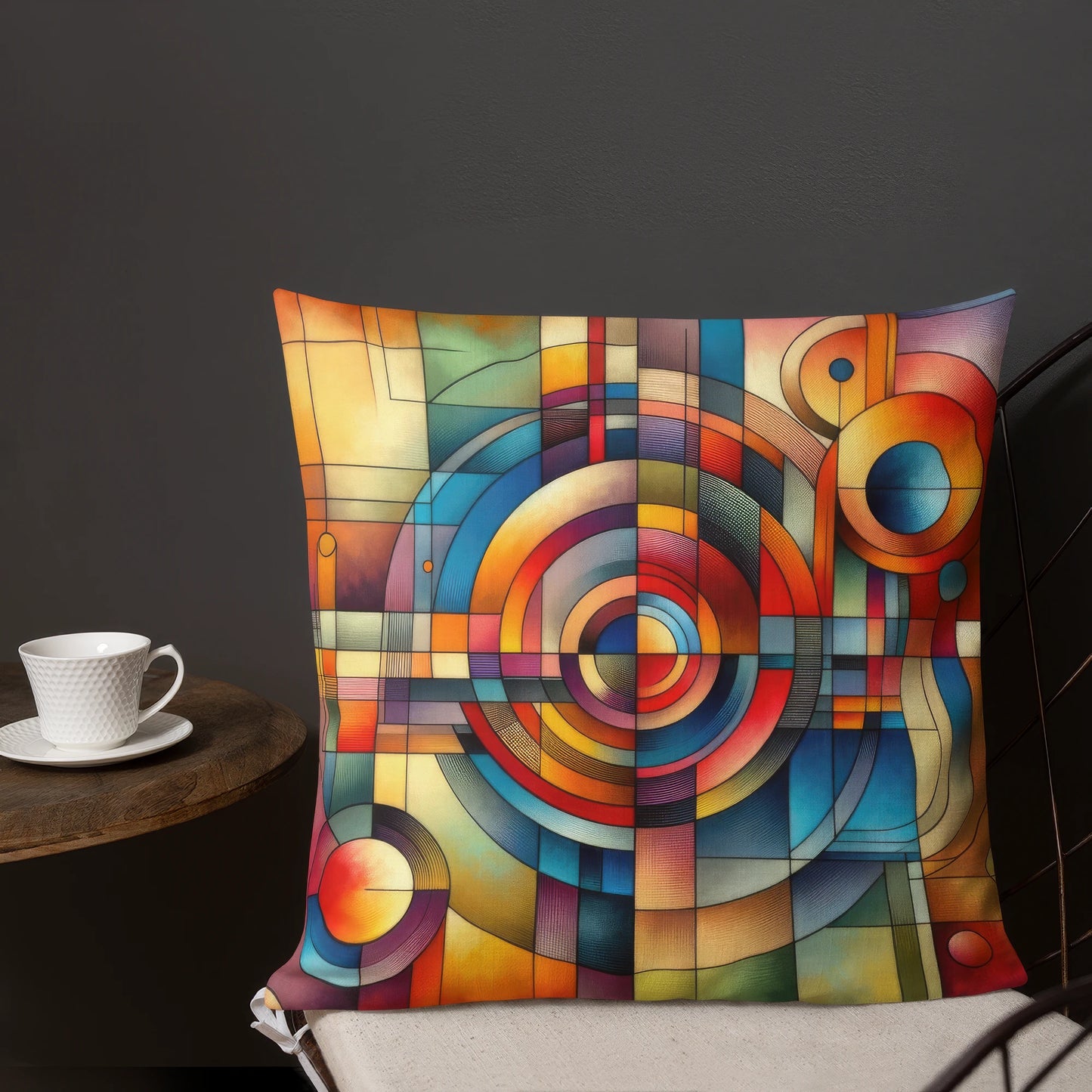 Abstract Art Pillow: Synthesis Spectrum