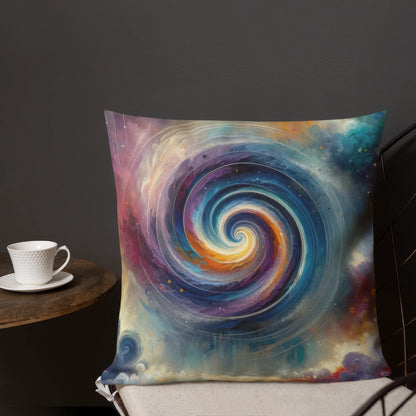 Abstract Art Pillow: Harmonic Symphony