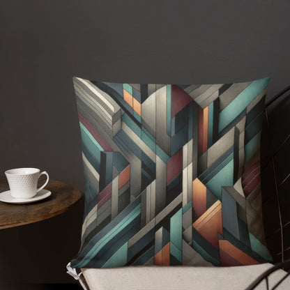 Abstract Art Pillow: Strategic Dimensions