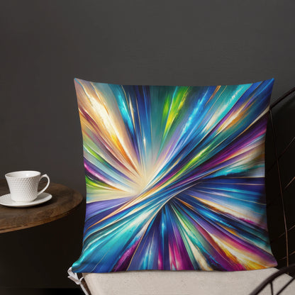 Abstract Art Pillow: Visionary Spectrum