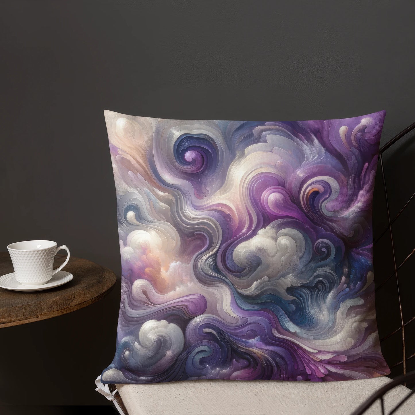 Abstract Art Pillow: Cerebral Symphony