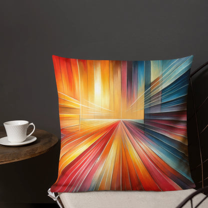 Abstract Art Pillow: Progressive Pulse