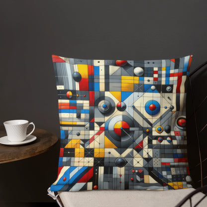 Abstract Art Pillow: Insightful Depths