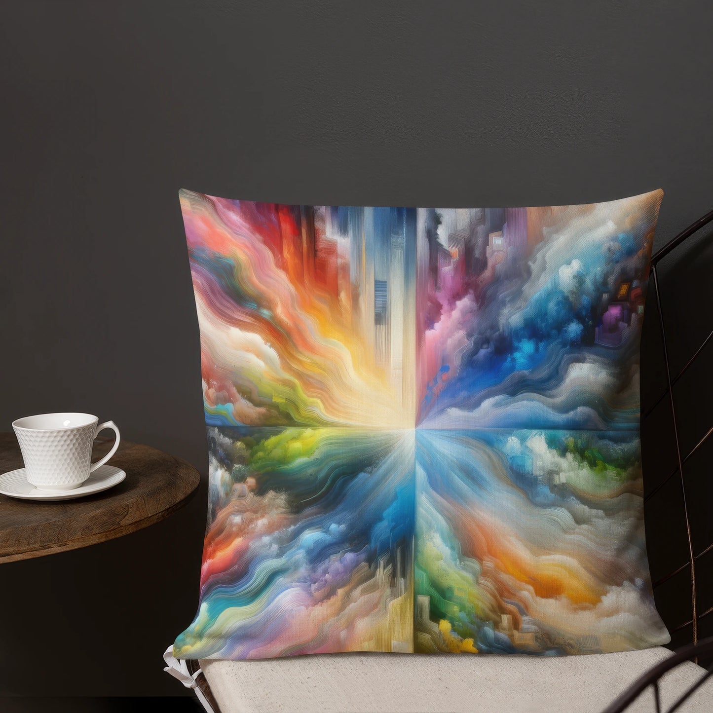 Abstract Art Pillow: Infinite Potential