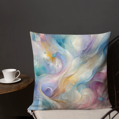 Abstract Art Pillow: Resonance of Realms