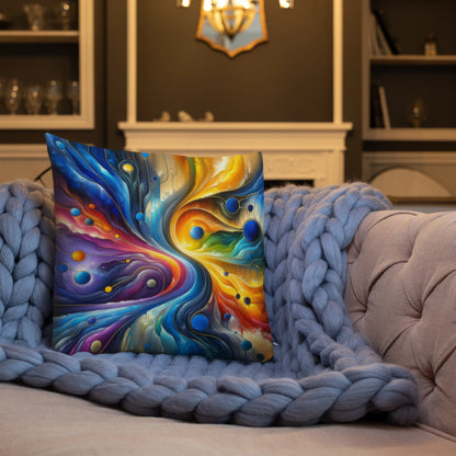 Abstract Art Pillow: Continuum of Connection