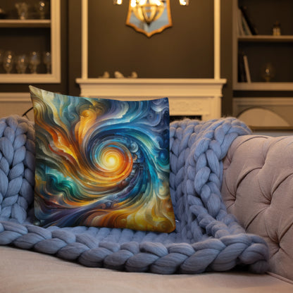 Abstract Art Pillow: Convergence of Consciousness