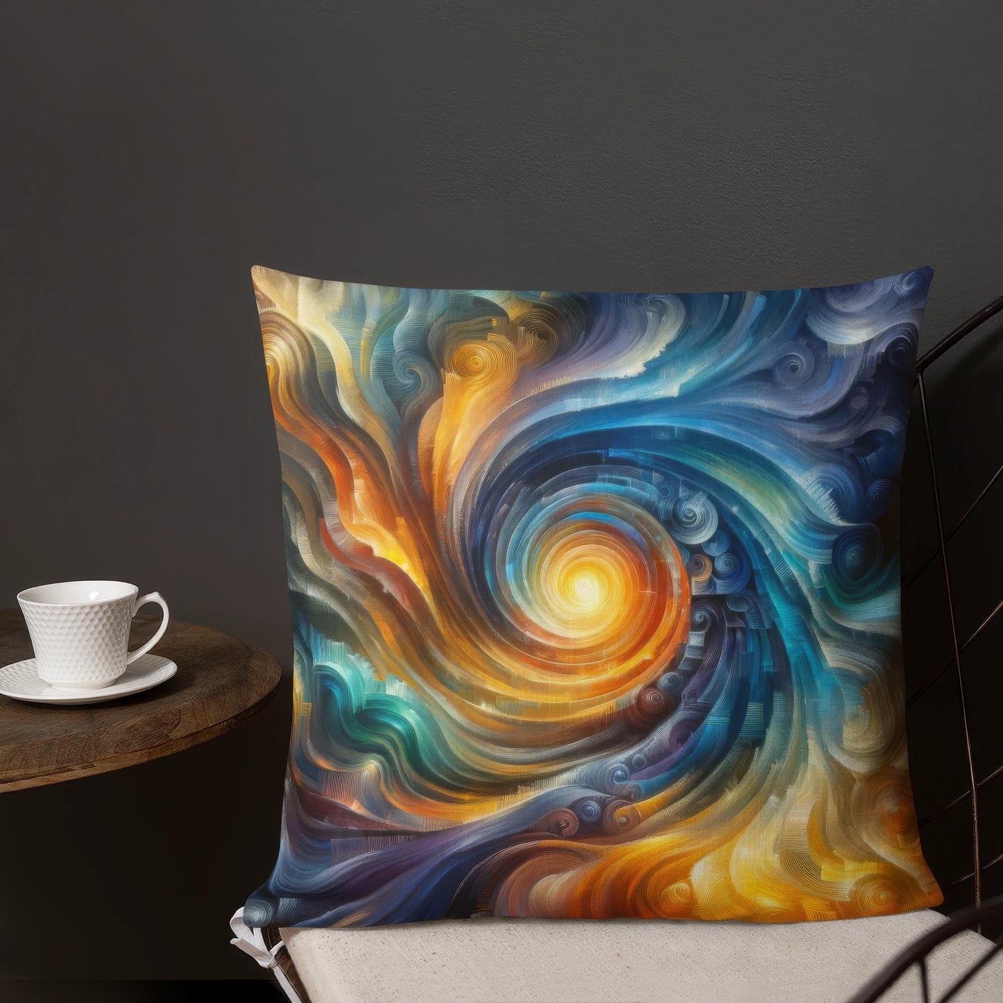 Abstract Art Pillow: Convergence of Consciousness