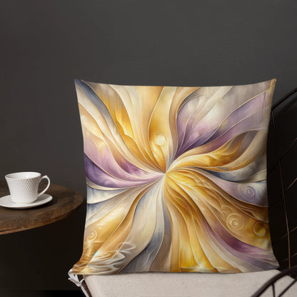 Abstract Art Pillow: Reflections of Gratitude