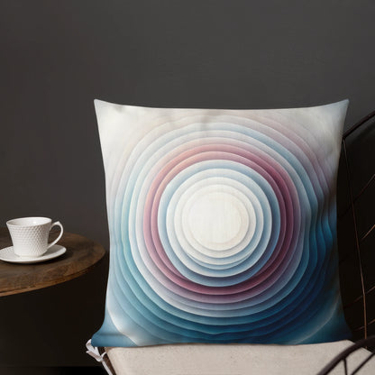 Abstract Art Pillow: Echoes of Emergence