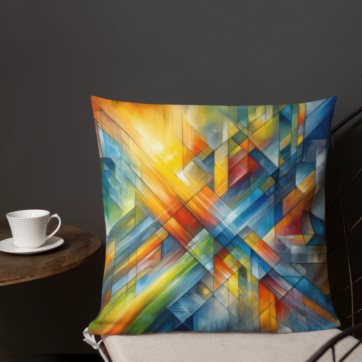 Abstract Art Pillow: Threshold of Integration