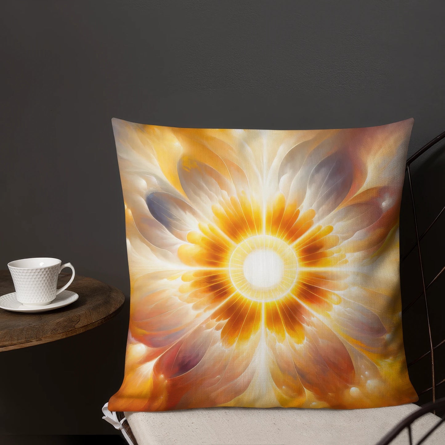 Abstract Art Pillow: Legacy's Luminance