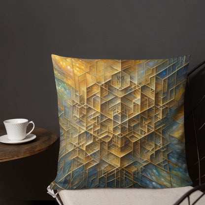 Abstract Art Pillow: Legacy's Lattice