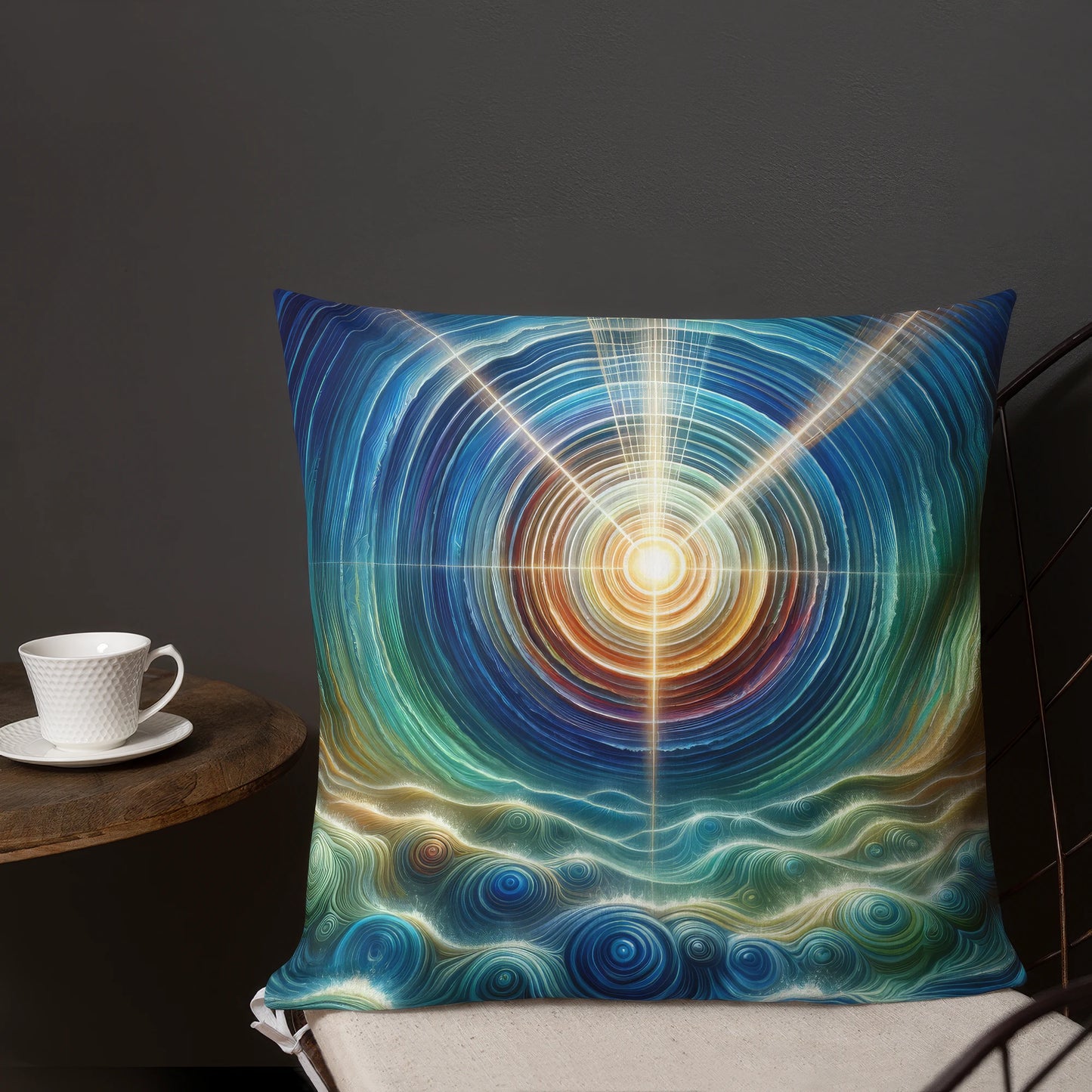 Abstract Art Pillow: Legacy's Resonance