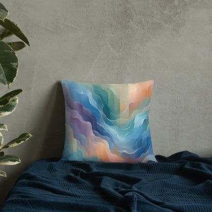 Abstract Art Pillow: Unveiling Veils