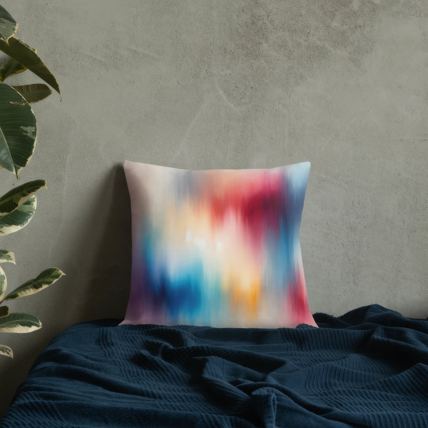 Abstract Art Pillow: Evolving Spectrum