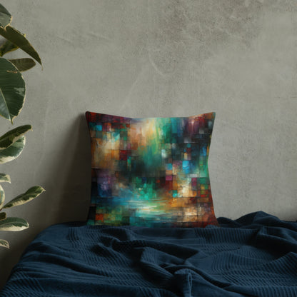 Abstract Art Pillow: Depth of Insight