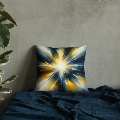 Abstract Art Pillow: Enlightening Emanations