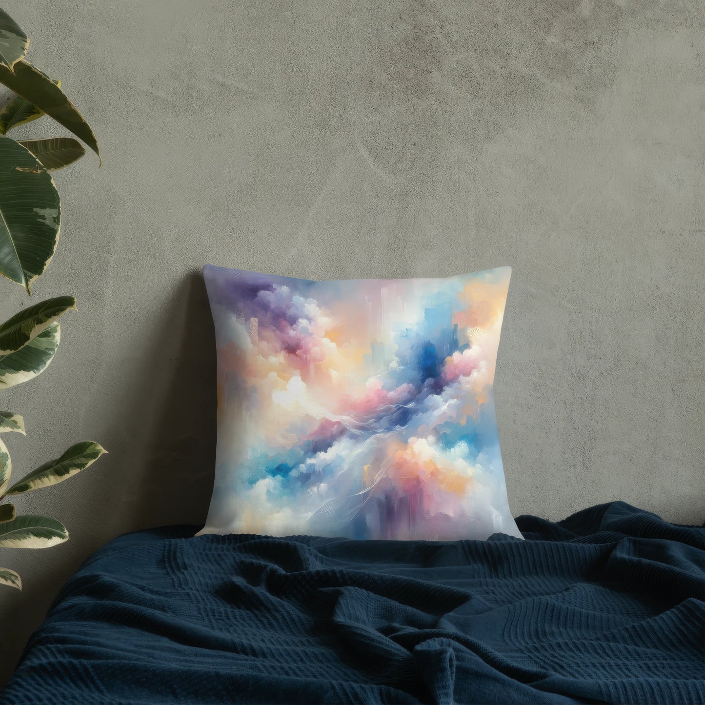 Abstract Art Pillow: Visionary Dreamscape