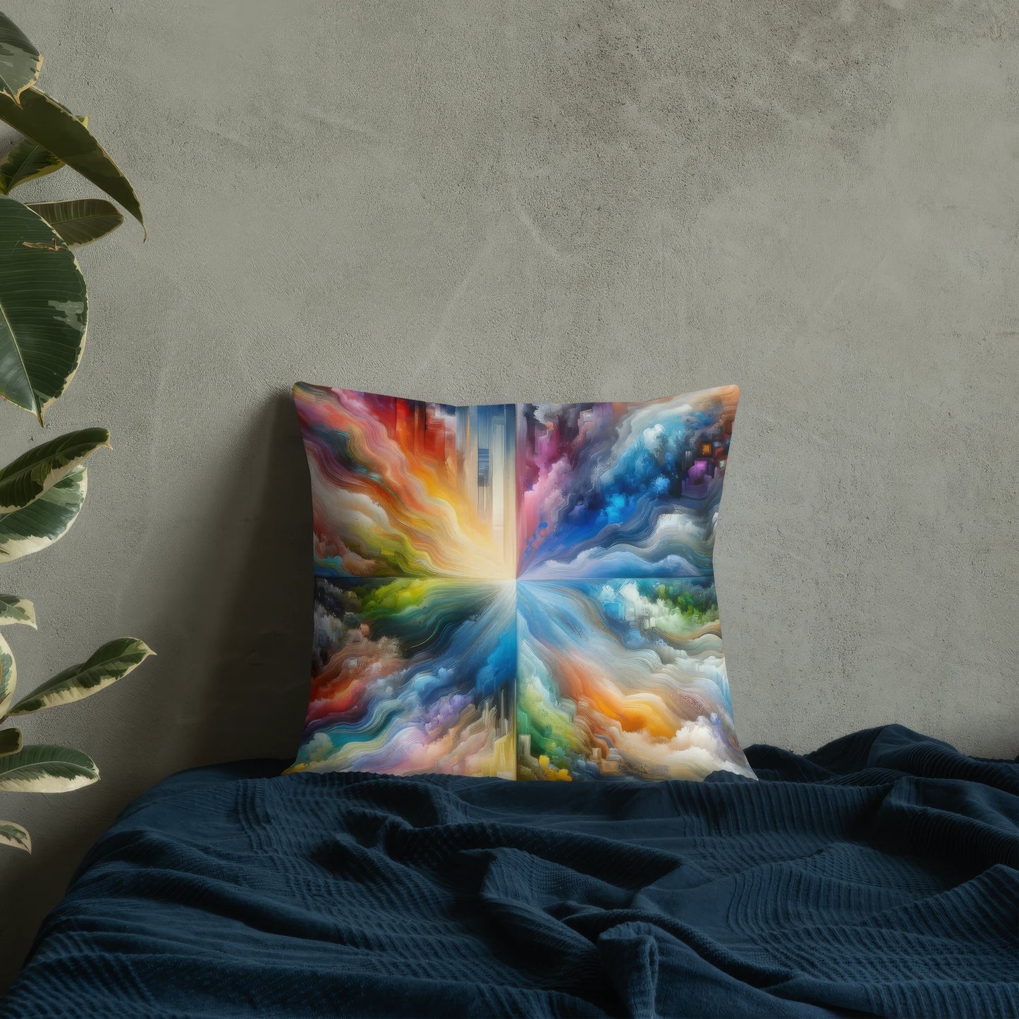 Abstract Art Pillow: Infinite Potential