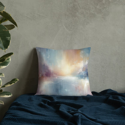 Abstract Art Pillow: Thankful Whispers