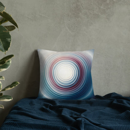 Abstract Art Pillow: Echoes of Emergence