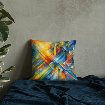 Abstract Art Pillow: Threshold of Integration