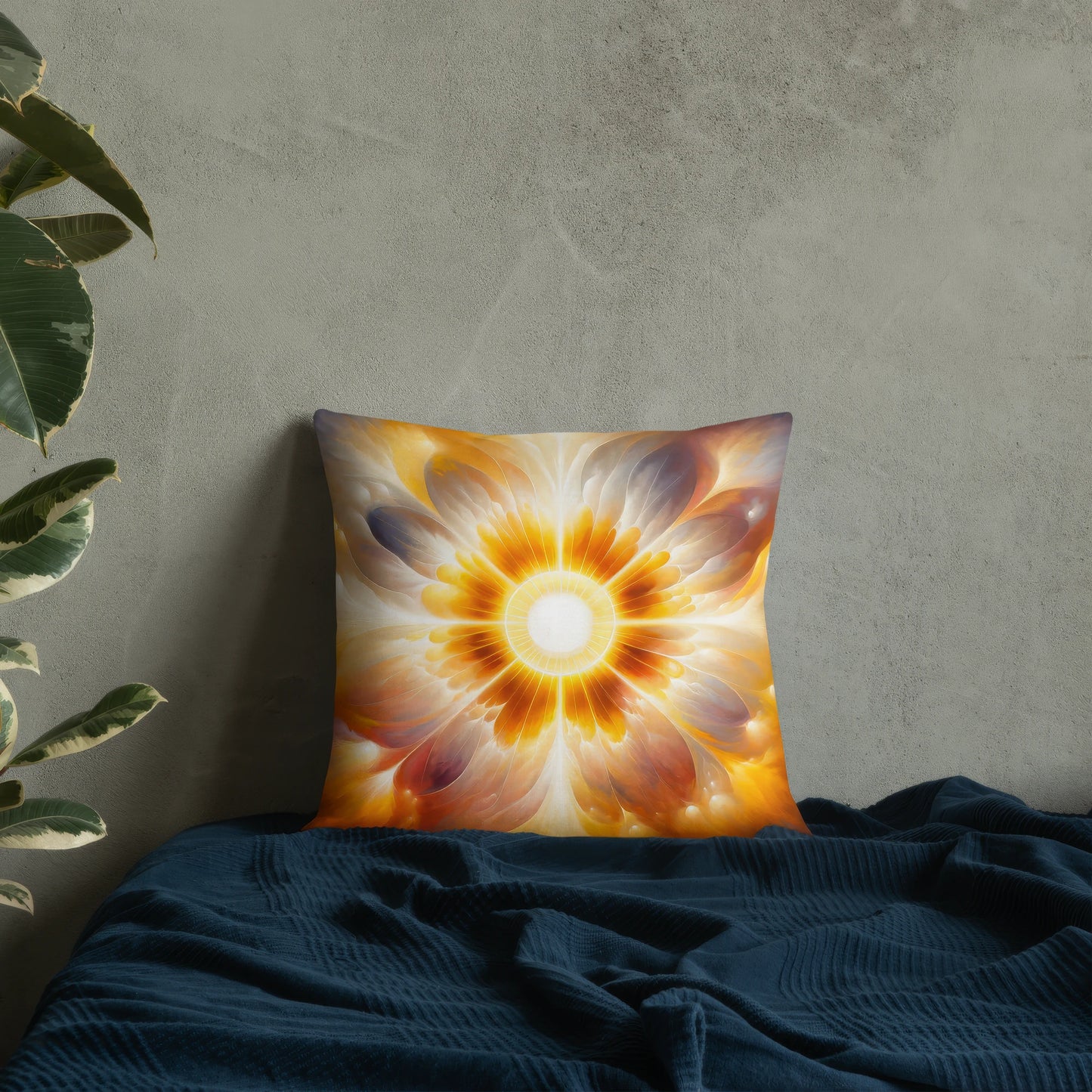 Abstract Art Pillow: Legacy's Luminance