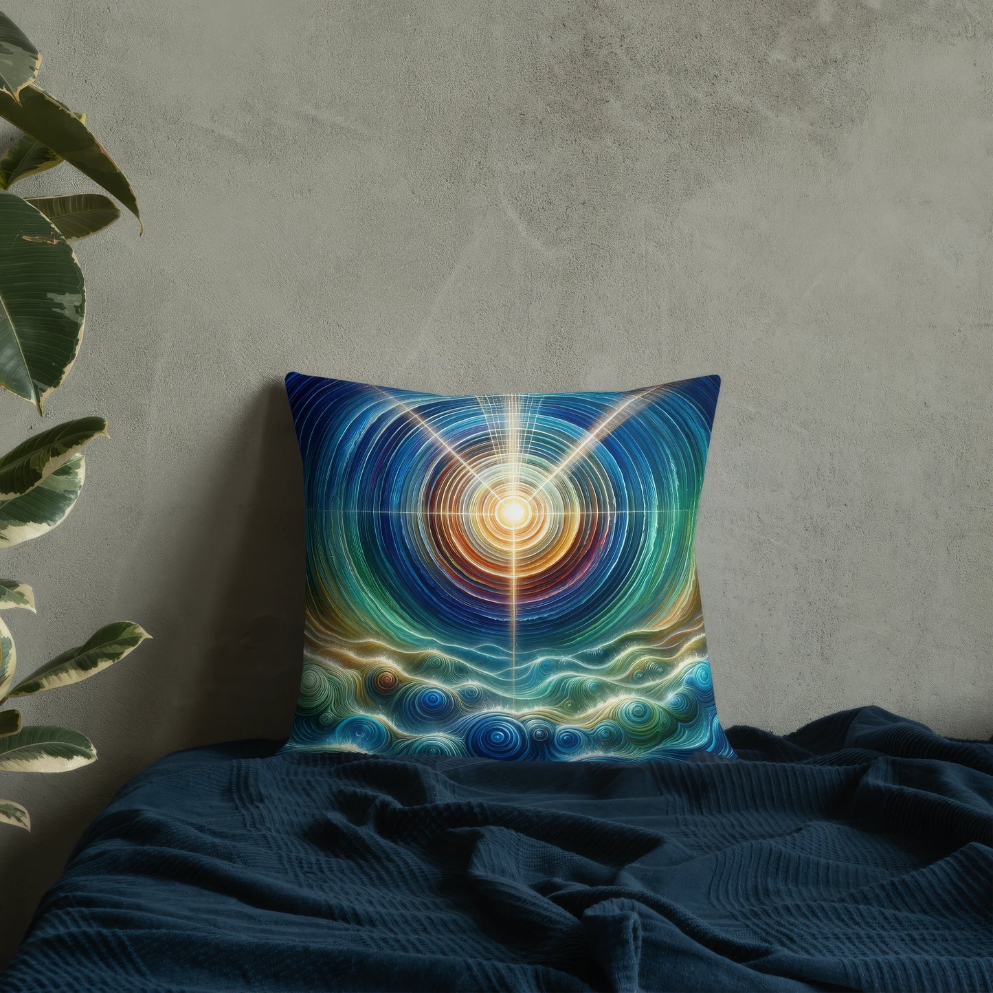 Abstract Art Pillow: Legacy's Resonance