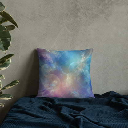 Abstract Art Pillow: Ethereal Legacy