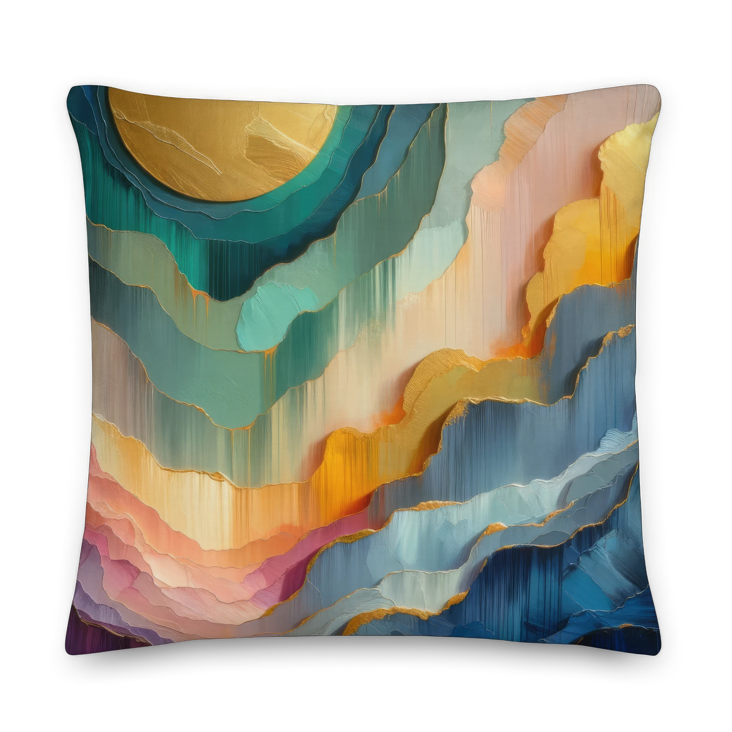 Abstract Art Pillow: Temporal Progression