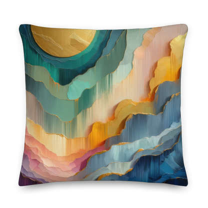 Abstract Art Pillow: Temporal Progression