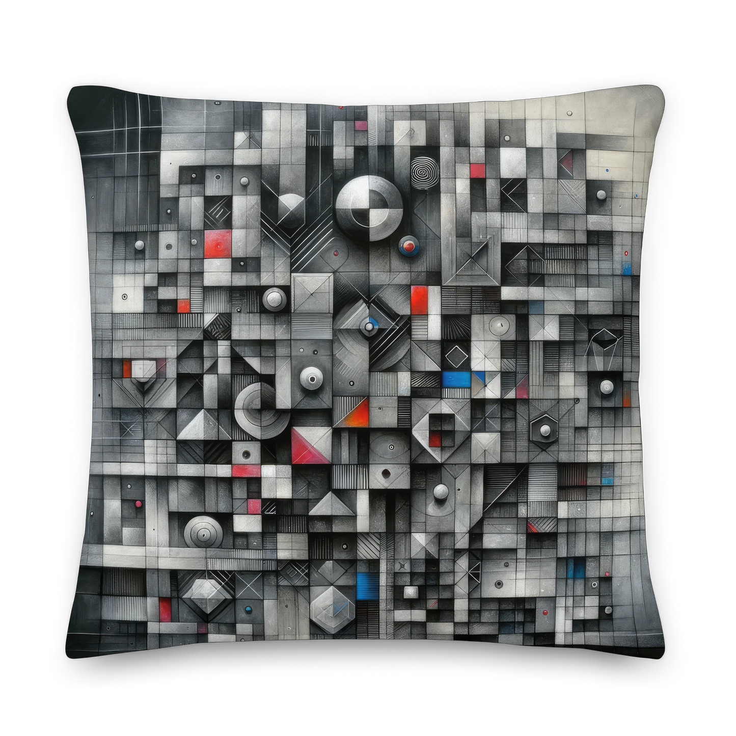 Abstract Art Pillow: Analytical Array